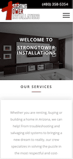 Strong Tower Installations mobile home view