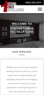 Strong Tower Installations mobile home view